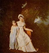 Mme de Stael et sa fille Marguerite Gerard
